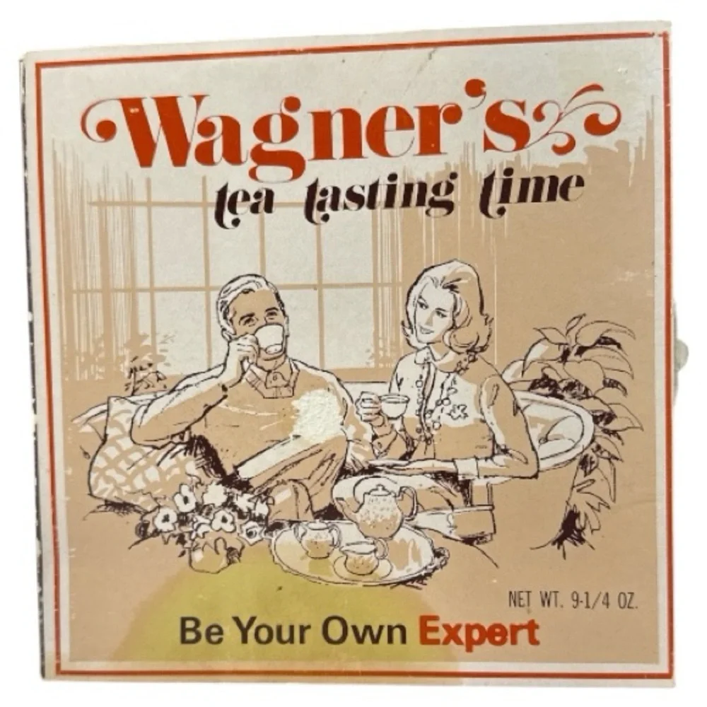Vintage Mid Century John Wagner & Sons Set of 12 Collectible Tea Tins